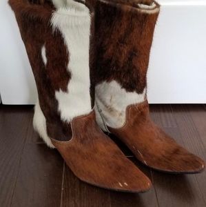 YOHJI YAMAMOTO genuine calf hair boots